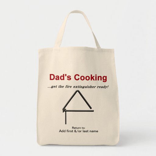 Dads Cooking Get the Fire Extinguisher Ready Canvas Bag