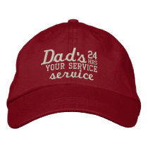 Dad's Customizable 24 HRS Service Have Fun! Baseball Cap