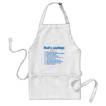 Dads favorite sayings apron