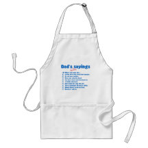 Dads favorite sayings apron