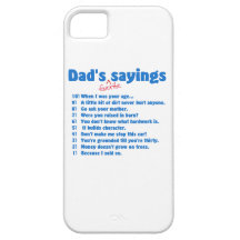 Dad's favorite sayings iPhone 5 case