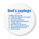 Dads favorite sayings magnet