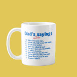 Image of Dads favorite sayings mug
