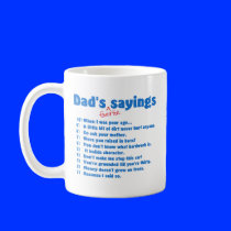Dads favorite sayings mug
