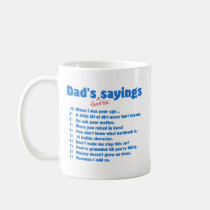 Dads favorite sayings mug
