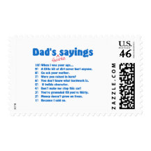 Dads favorite sayings stamp