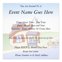 Dad's Fishing Shack Custom Invitations
