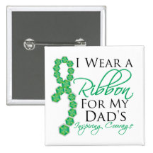 Dad's Inspiring Courage - Liver Cancer Buttons