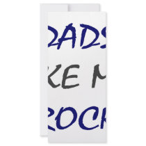 Dads Like Me Rock rack cards