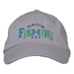Dad's Lucky Fishing Embroidery Hat Embroidered Hat