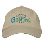 Dad's Lucky Golfing Embroidery Hat Embroidered Baseball Caps