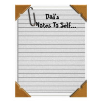 Dad's Notes To Self Stationery letterhead