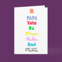 Dads of the World cards