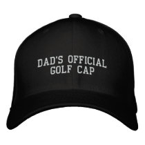 DAD'S OFFICIAL GOLF CAP embroidered hats by mjc8693 DAD'S OFFICIAL GOLF CAP embroidered hats