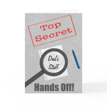 Dad's Stuff Top Secret cards