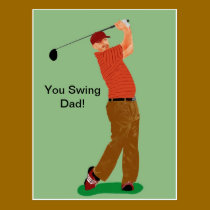 Dad's Swing postcards