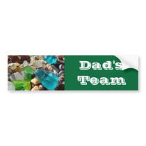 Dad's Team bumper stickers Dad Family Beach Coast