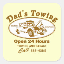 DAD'S TOWING SERVICE Toolbox Decal stickers