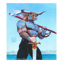 Daedalus Minotaur of Crete print by Nightmareartist Daedalus Minotaur of Crete print