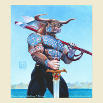Daedalus Minotaur of Crete print