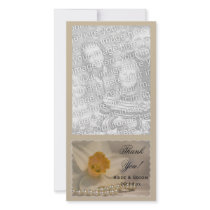 Daffodil and Pearls Wedding Thank You photo cards by loraseverson Daffodil and Pearls Wedding Thank You photo cards