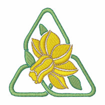 Daffodil Art Nouveau embroidered shirts by ZazzleEmbroidery Daffodil Art Nouveau embroidered shirts