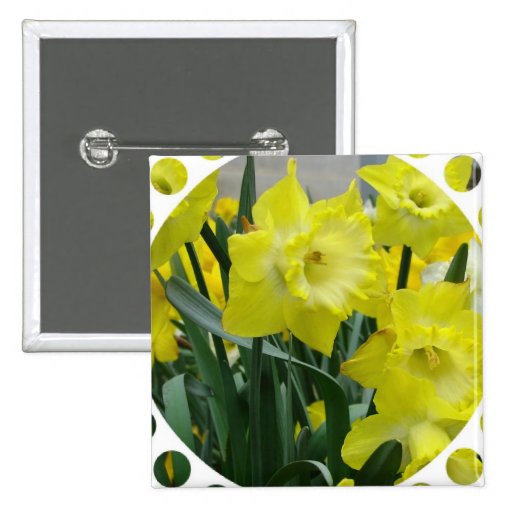 Daffodil Bulbs Square Pin
