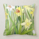 Daffodil Fields Square Pillow