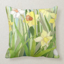 Daffodil Fields Square Pillow