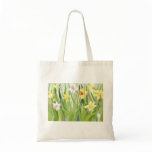 Daffodil Fields Tote bags