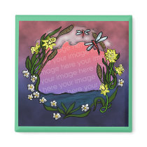 daffodil frame magnets by wolffreeborn daffodil frame magnets