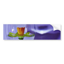 Daffodil In The Glass Art Photo bumper stickers
