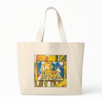 Daffodil & Iris Tote Bag
