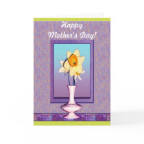 Daffodil Mother's Day Card