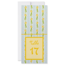 Daffodil Pattern Personalized Rack Card