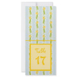 Daffodil Pattern Personalized Rack Card