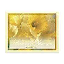 daffodil shower announcement postcards by Lisa_Dawn daffodil shower announcement postcards