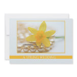 daffodil spring wedding invitation