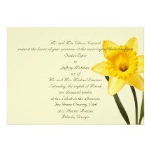 Daffodil Wedding Invitation