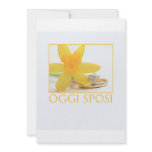 Daffodil wedding invitation italian