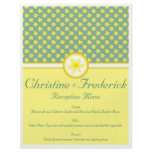 Daffodil Wedding, menu and program flyers
