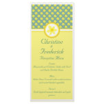 Daffodil Wedding, menu and program Rack Card Template