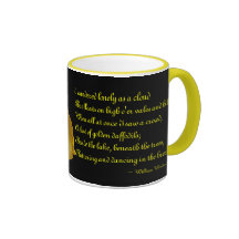 Daffodil With William Wordsworth Poem Ceramic Mug
