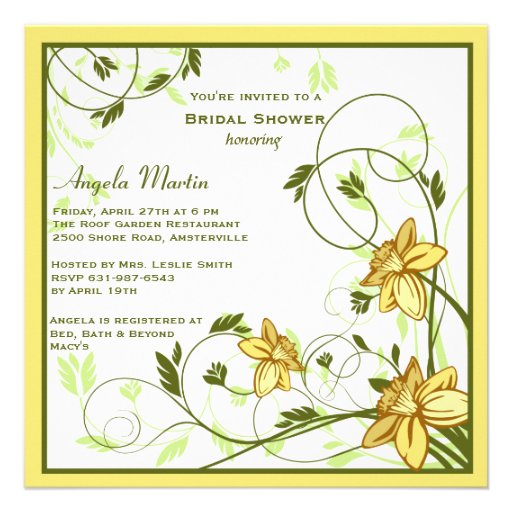 Daffodills Invitation