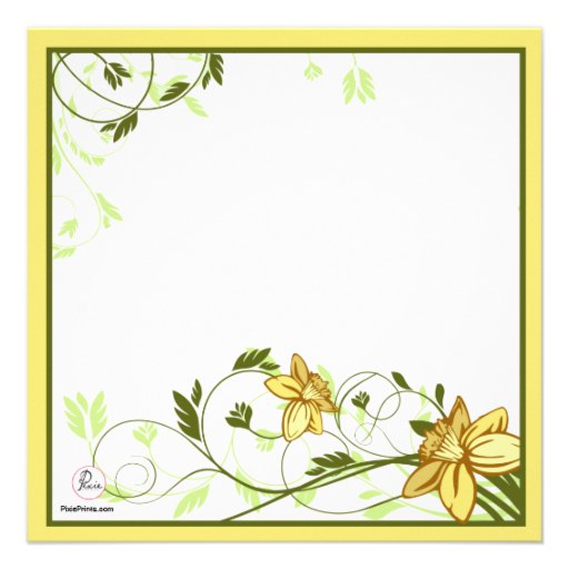 Daffodills Invitation