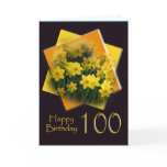 Daffodils - 100th Birthday Congratulations Card