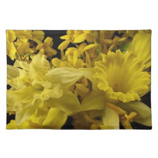 Daffodils and Forsythia Place Mats