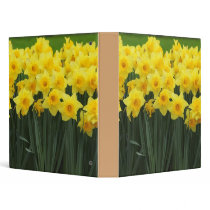 Daffodils and Grape Hyacinths Vinyl Binders