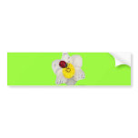 Daffodils and Ladybugs Bumper Sticker