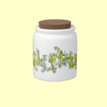 Daffodils and Lilacs candy jars